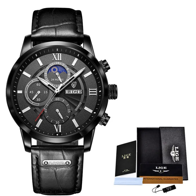 Leather Men Quartz Luxury Watches