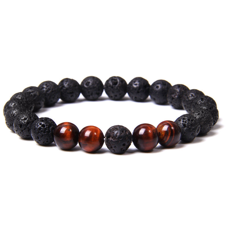 Natural Tiger Eye Stone Essential Oil Bracelet Women's Adjustable - MiDu Store