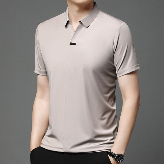 Casual T-shirt Solid Color Simple Comfortable Shirt